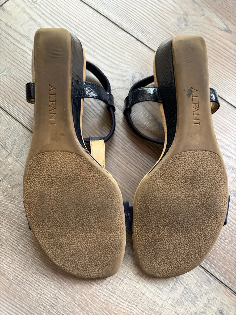 Alfani Navy Blue Sandals - Size 7 - Picture 7 of 8